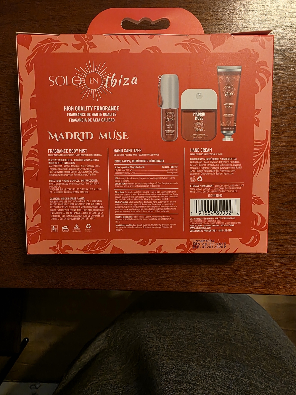 Solo En Ibiza Madrid Muse Women’s Fragrance Gift Set - Red